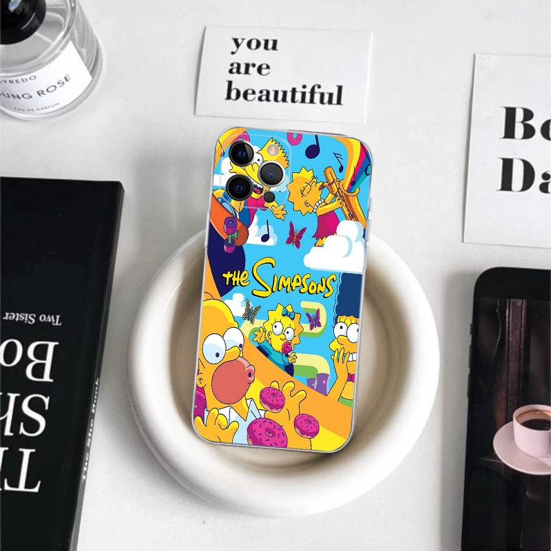 

Funny Cartoon S-Simpsons For IPhone 17 Air 16 Pro Max 15 14 13 12 11 Plus Phone Case iPhone 13 pro