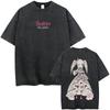 Washed Vintage Anime ReZERO Starting Life In Another World Tshirt Kawaii Beatrice Graphic T Shirt Men Women Oversized Tshirts