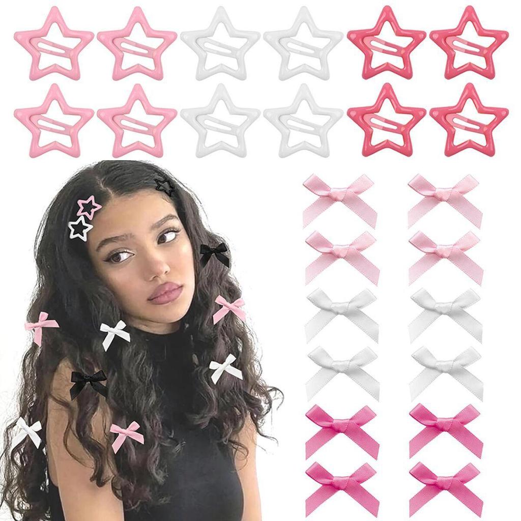 Ballet Style 4cm Bow Duckbill Hair Clip - Sweet Ribbon Hair Accessory