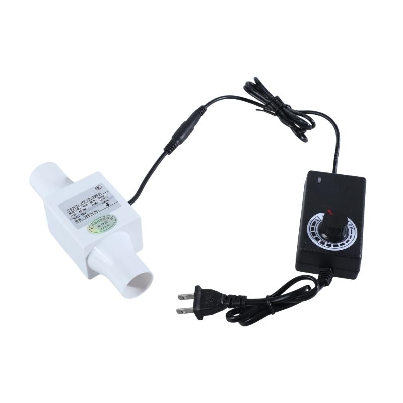 Inline Duct Fan with Variable Speed Controller 12V Ventilation Exhaust Fan Pipe Fan for Air Heating Cooling Booster