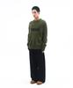 AMES-WORLDWIDE Basic Pullover Knit Khaki