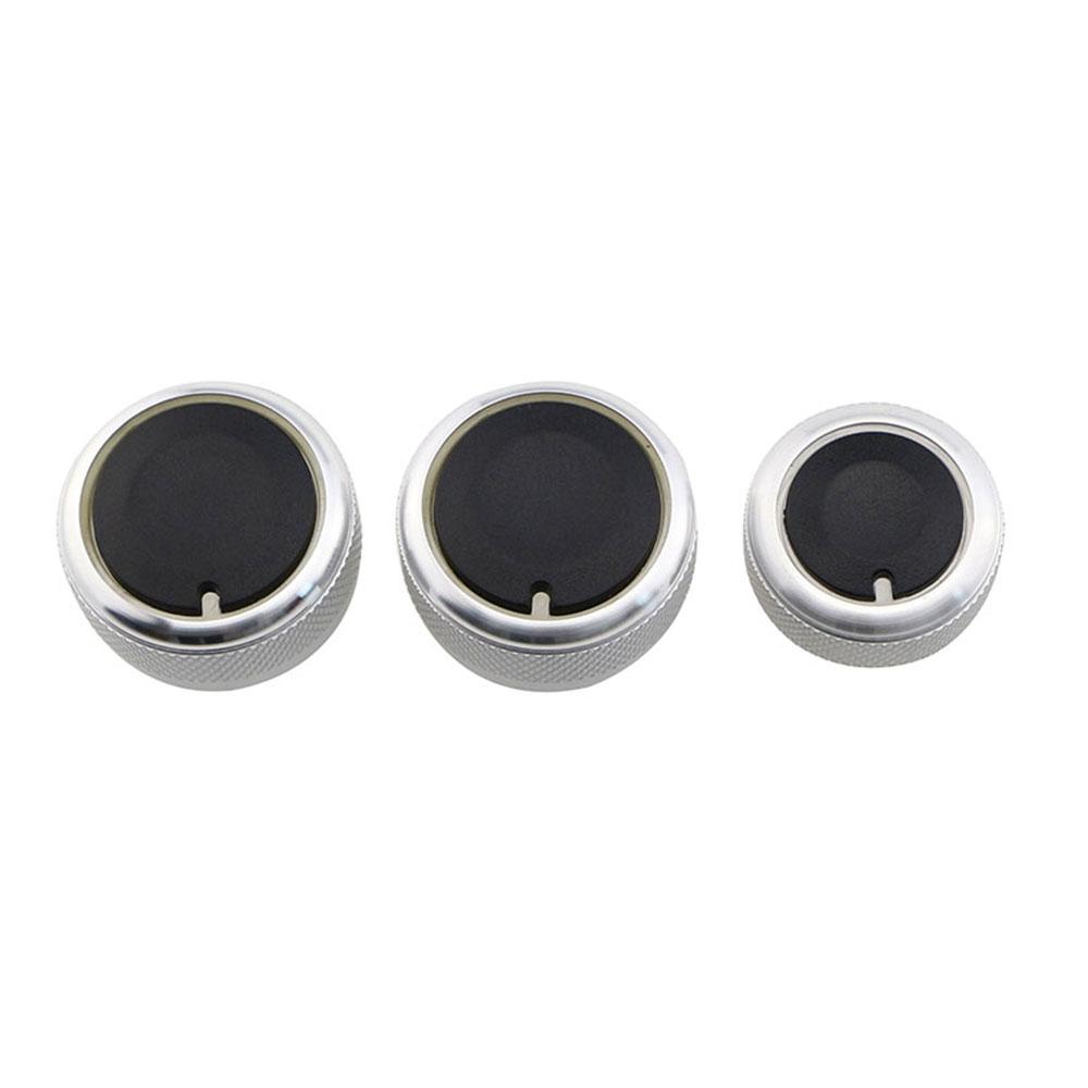 3Pcs Car AC Knob for Volkswagen VW Passat B6 B7 3C Skoda Octavia A5 MK6 Bora Golf 5 Tiguan Touran Air Conditioning Knobs