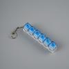 Stress Anxiety Relief Keyboard Keychain Six Keys Button With Light For Office Home Adults Kid Decompression Clicker Gifts