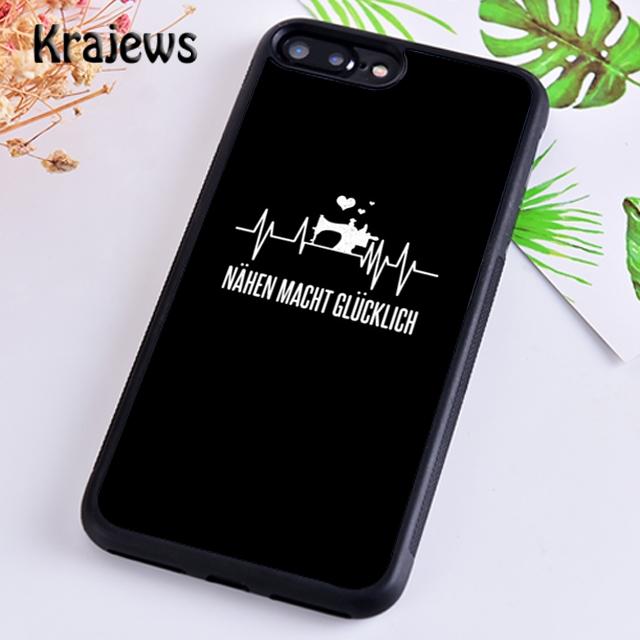 Krajews Eat Sleep Sew Repeat Phone Case Cover For iPhone 17 Air 16 15 14 plus 11 12 13 pro max coque Shell Fundas
