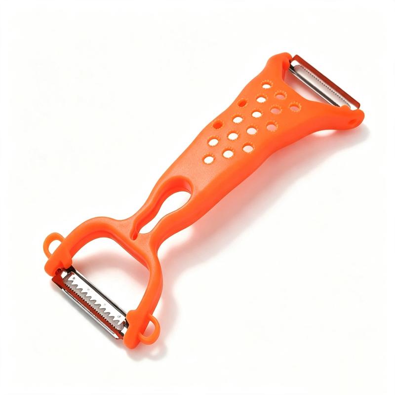 Multifunctional Dual Head Vegetable Peeler Sharp Stainless Steel Blades Easy Clean Portable for Outdoor Camping Cooking