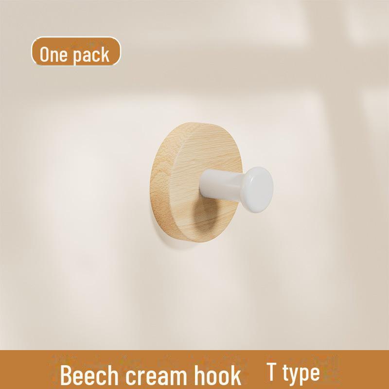 

Дверной крючок из цельного ореха - настенная вешалка с клеевым слоем без прокола