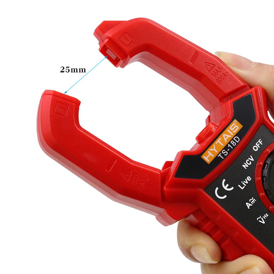 TS-18D AC/DC Digital Clamp Meter High-Precision Multimeter Clamp Current Meter with Temperature and Capacitance Measurement