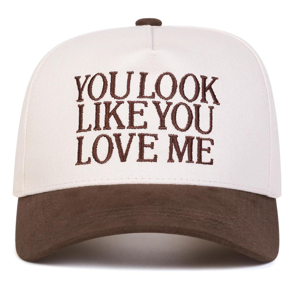 Unisex Youlook Like You Buchstabenstickerei Baseballkappen Frühling Herbst Outdoor Verstellbar Lässige Hüte Sonnenschutzmütze Sportkappe white