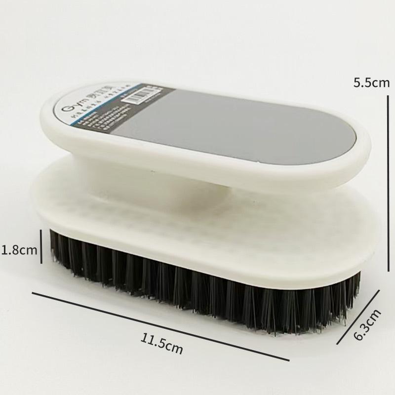 Durable Long-Handle Bathroom Corner Brush with Hard Bristles for Tile and Floor Cleaning