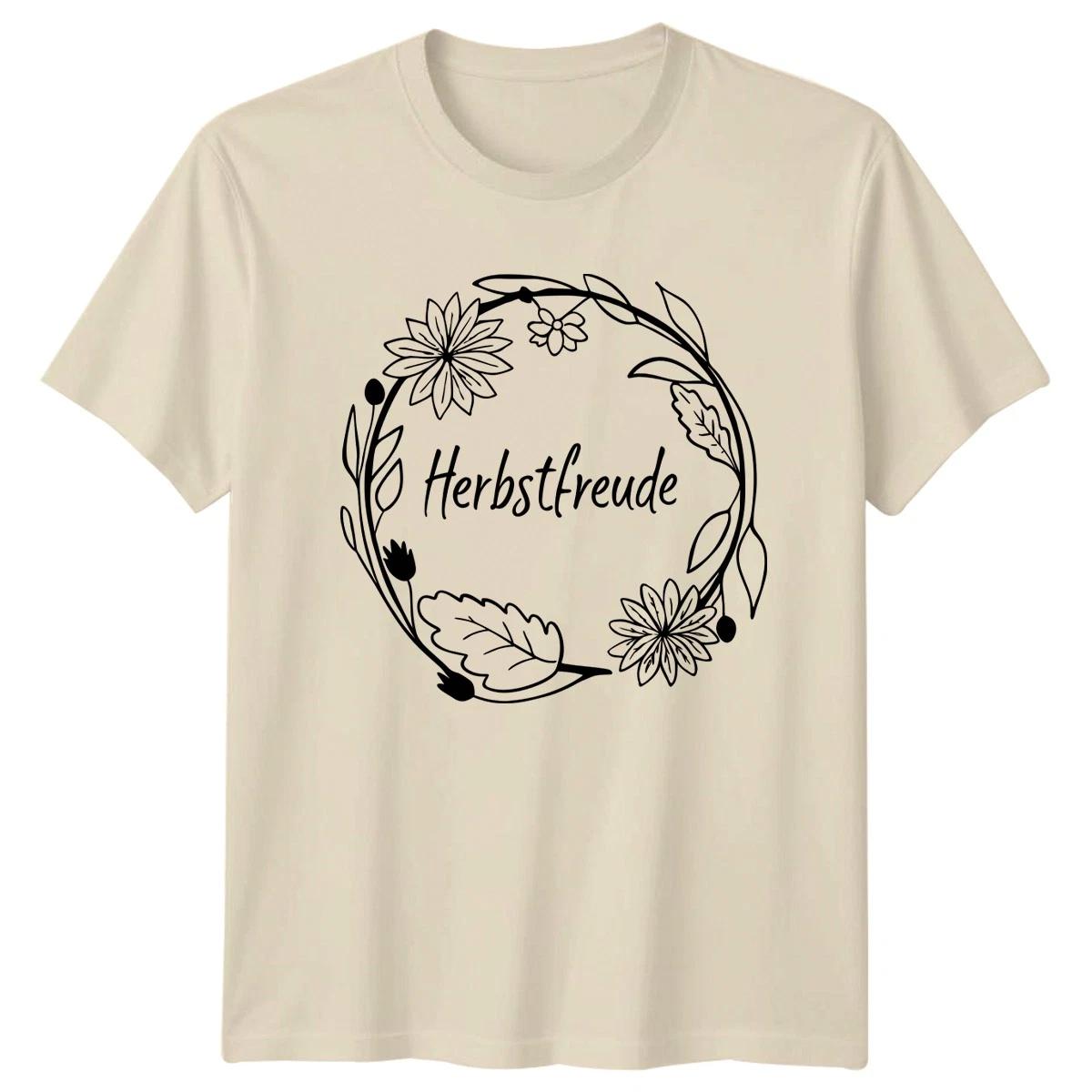Herbstfreude Womens T-Shirt Autumn Floral Nature Birthday Gift For Her XXL