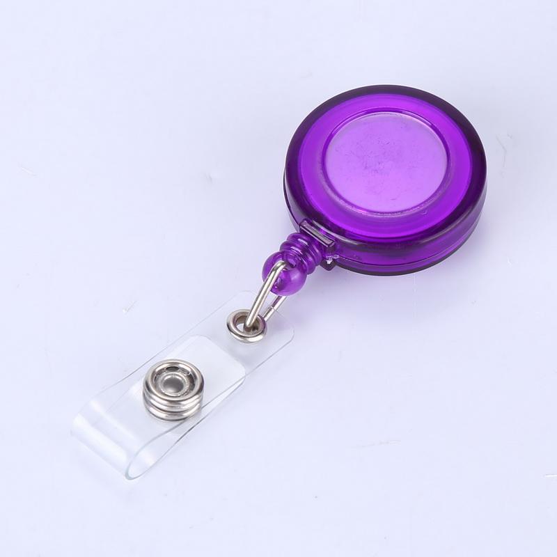 1pc Credential Pass Badges Doctor Id Nurse Retractable Id Badge Reel Plastic Badges Badge Clip Nurse Accessories