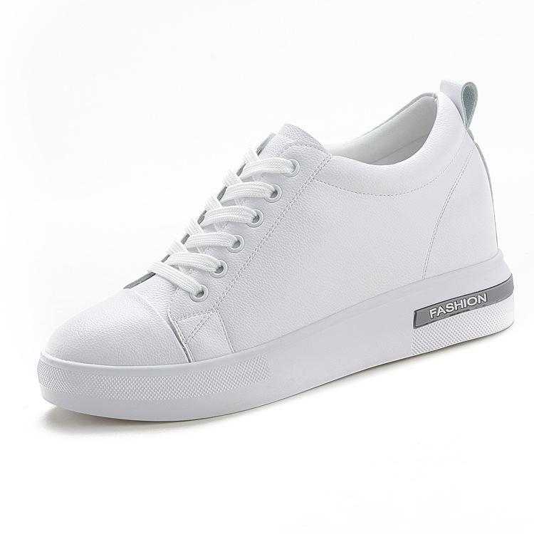 

New spring and autumn board shoes women s sports platform versatile Korean version ins trend non-slip student white shoes women 40