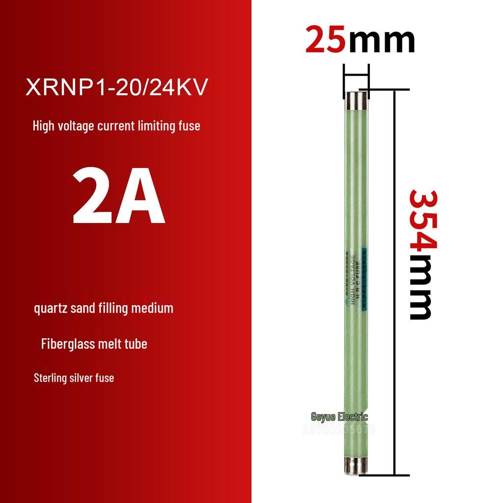 High-Voltage XRNP1-10/12KV Fuse: Current-Limiting & High Breaking Capacity PT Fuse Tube