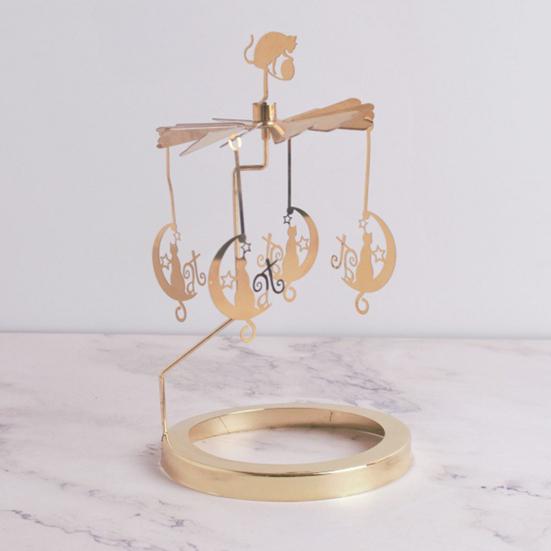 Candle Carousel Topper Rotating Tealight Topper Spinning Carousel Tealight Decoration for Centerpiece Mantel Table Decoration