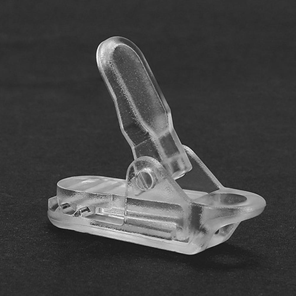 

HALIN 10Pcs/Set Alligator Clip Crocodile Tent Awning Windproof Fixing Clamp for Outdoor Camping Canopy Transparent