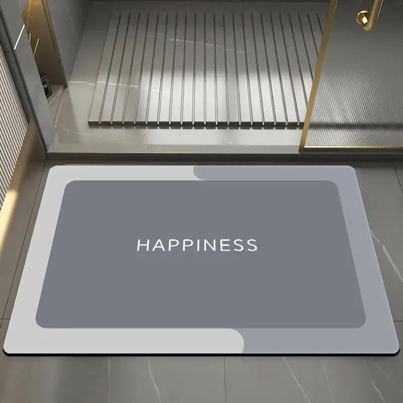 Diatom Mud Cushioned Floor Bathroom Floor Mat Absorbent Bathroom Door Door Non-slip Foot Mat Simple Household