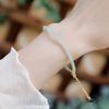 Recommended Aventurine Bracelet for Women3mm Round Bead Aventurine Ultra-Fine Crystal Bracelet In Vintage Style