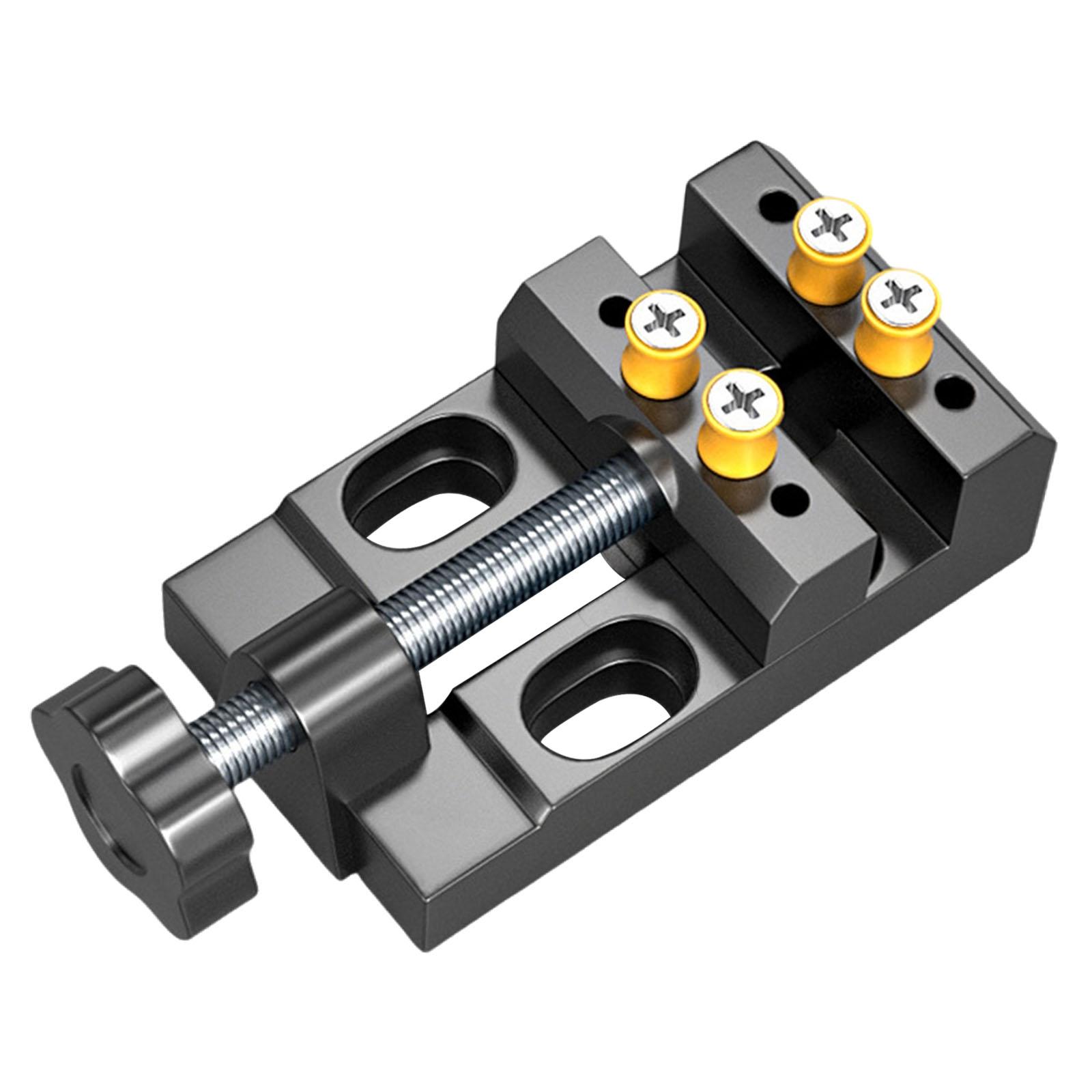 

Mini Drill Press, Bench Vise, Heavy-duty And Practical Aluminum Flat Clamp for Model Making And Watch Repair.