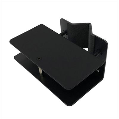 Nagao Seisakusho Black Pole Mount Clamp Table for Mounting a Microphone Arm To the Back of a Monitor or On a Monitor Video Web Conferencing