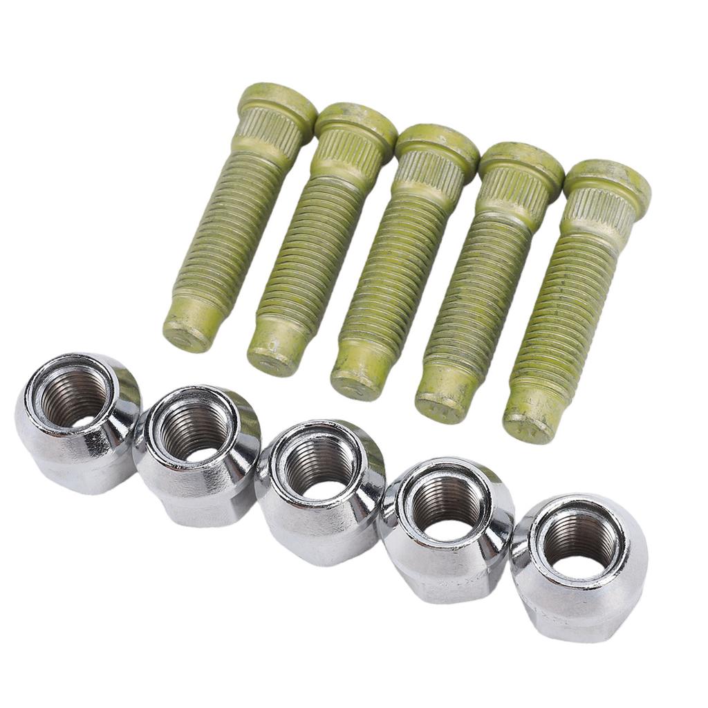 Wheel Stud Bolt Kit Replacement for Vauxhall 9595179 M12 X 1.5 Steel Car Lug Bolts