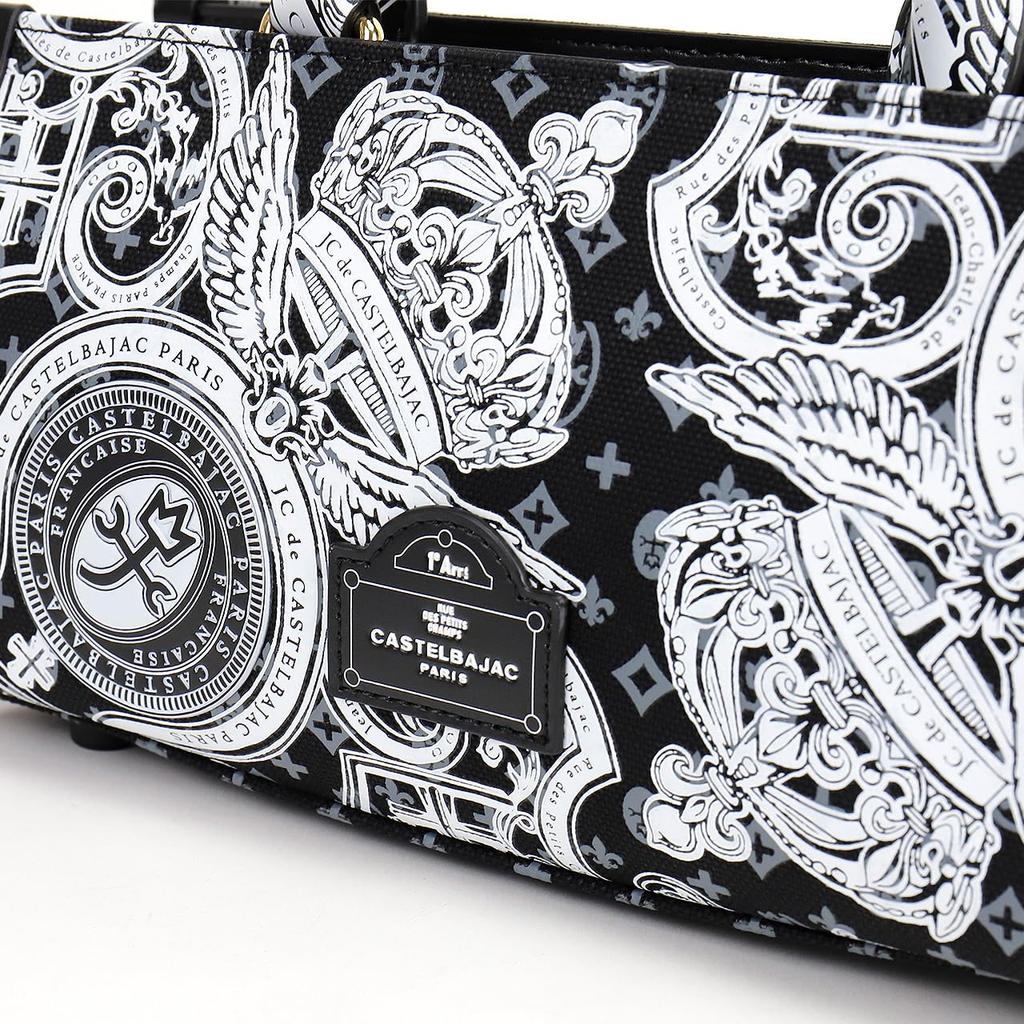 Castelbajac Versa Mini Tote Bag with Shoulder Red Strap, No. 67521,