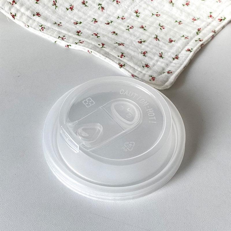 Disposable Double-Layer Kraft Paper Hot Drink Cup with Lid