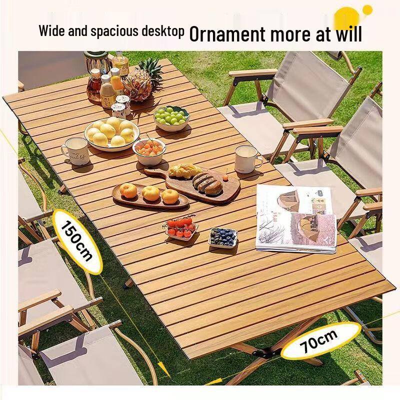 Portable Carbon Steel Outdoor Folding Table