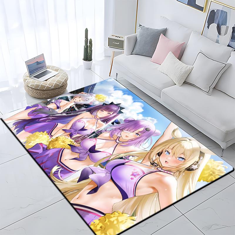 Sexy Girls Printed Carpet Living Room Home Decor Sofa Table Rug Anti Slip Chair Cushion Lounge Mat Large Rug Picnic Camping Yoga