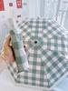 Checkerboard Pattern Sun Umbrella, Dual-Use for Sun and Rain, Uv Protection, Foldable, 70% Off Umbrella Sections, Fully Automatic
