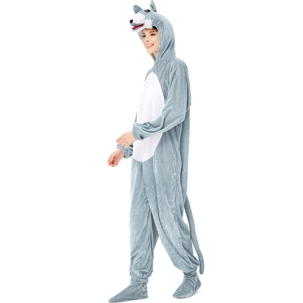 Halloween Costumes, Cosplay Female Big Bad Wolf Cos Costumes, One-piece Animal Costumes, Stage Costumes