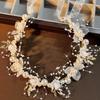 Kids Floral Headpiece Handmade Dried Flower Crown Non-irritating Hair Wreath for Wedding Pageant Outdoor Picnic Gift