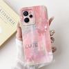 For Realme 9i Case Cool Fashion Flower Marble Sunset Soft Liquid Silicone Lens Protective Cover For Realme 9i 5G Realme9i Bumper