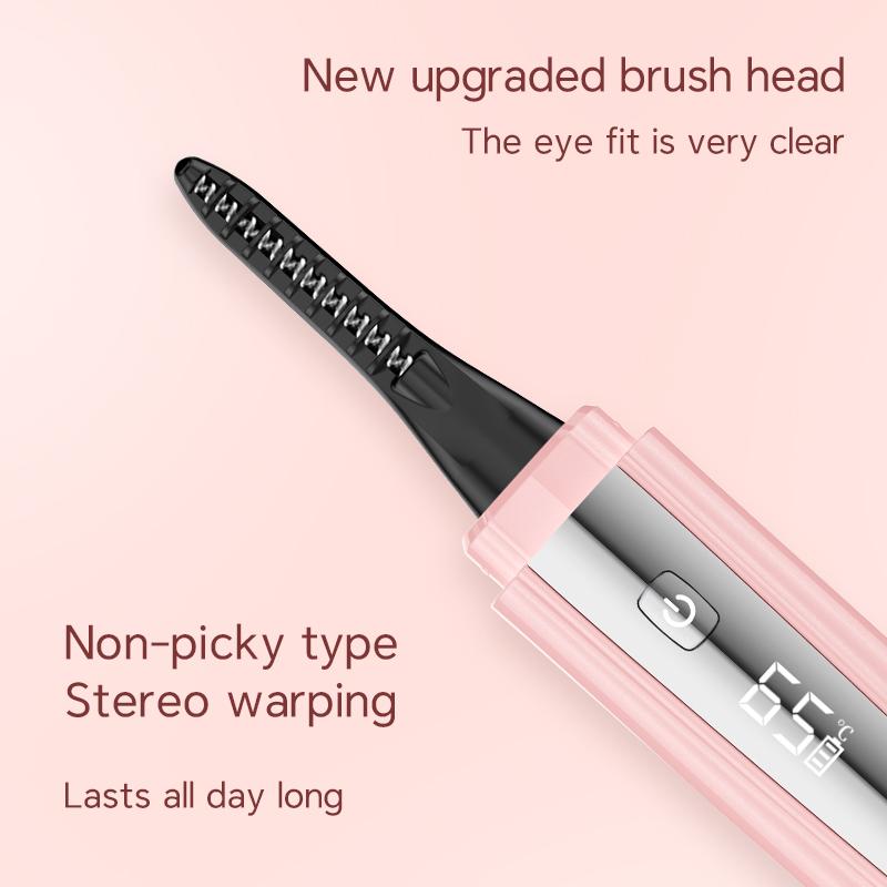Heated Eyelash Curler,Fast 5s Heat-Up, USB Rechargeable Electric Eyelash Curler, LED Display, Anti-Burn, 24H Long-Lasting Curl, Perfect Gift for Women