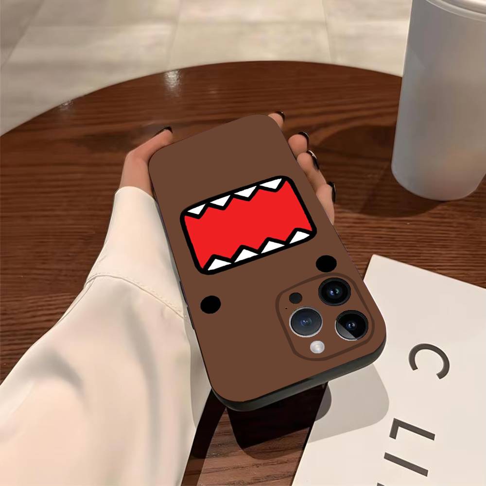 

Cute Domo-kun Phone Case For iPhone 17,16,15,14,13,12,11,Pro,MAX,Plus TPU Soft To Skin-friendly Cover iPhone14Plus