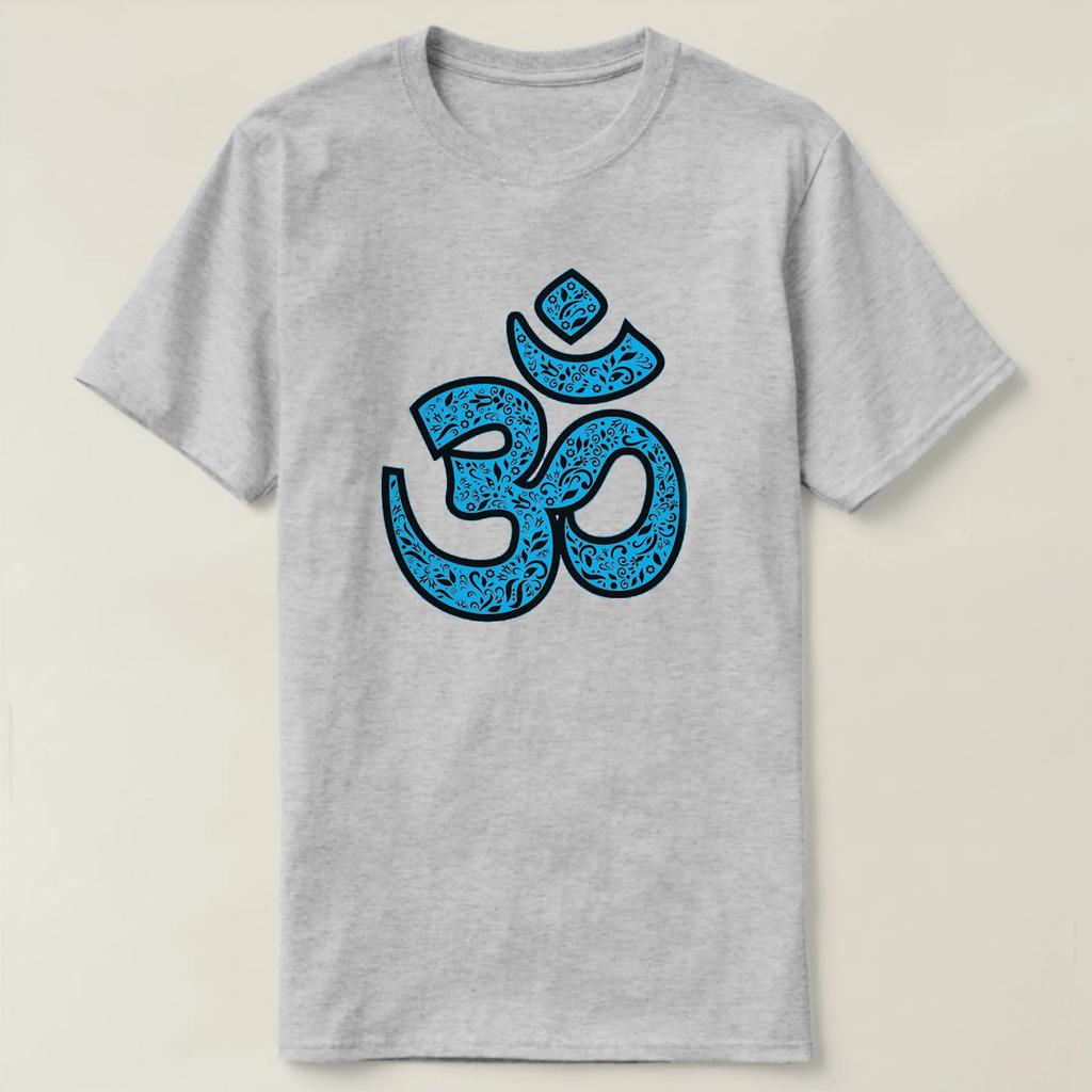Ornate Om Symbol T Shirt High Quality Cotton Large Sizes Breathable Top Loose Casual Tshirt S3XL