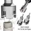 Upgrades Innen- und Außengewindeschneidwerkzeug für Rohre PVC-Rohrgewindeschneidmaschine 1/2'' und 3/4'' Wasserrohrgewindehersteller-Werkzeug