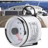 Trim Gauge Boat 52mm/2in UP-DN Boat Marine Trim Gauge 0-190ohm Trim Tilt Indicator Red Backlight(Silver frame on white) for trim gauge for boat