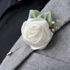 Artificial Rose Flower Set Elegant Silk Rose Boutonniere In Various Color for Wedding Ceremony and Parties