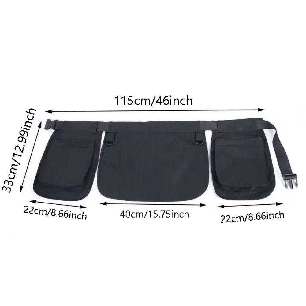 Durable Cotton Stripe Apron Anti Fouling Anti Oil Cooking Half Apron Washable Breathable Waist Apron Kitchen