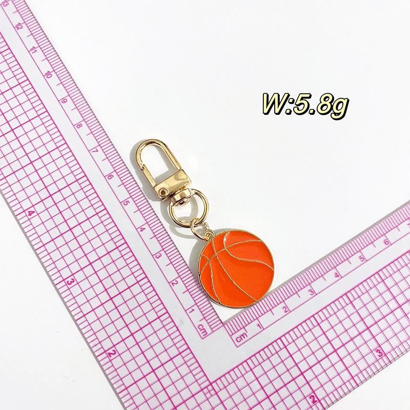 Creative Sports Keychain: Football & Basketball Athlete Souvenir Pendant
