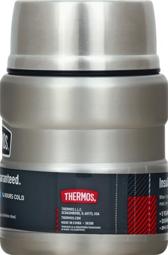 Thermos Stainless Steel King Silver Food Jar (0.45L) Insulated (Silver)