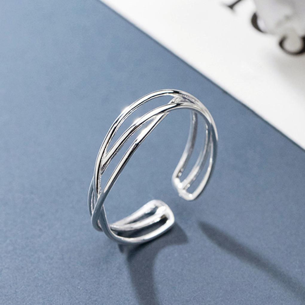 Woman Opening Ring Adjustable Fashion Trendy Wedding Engagement Bridal Festival Date Shop Simple Jewelry Ladies
