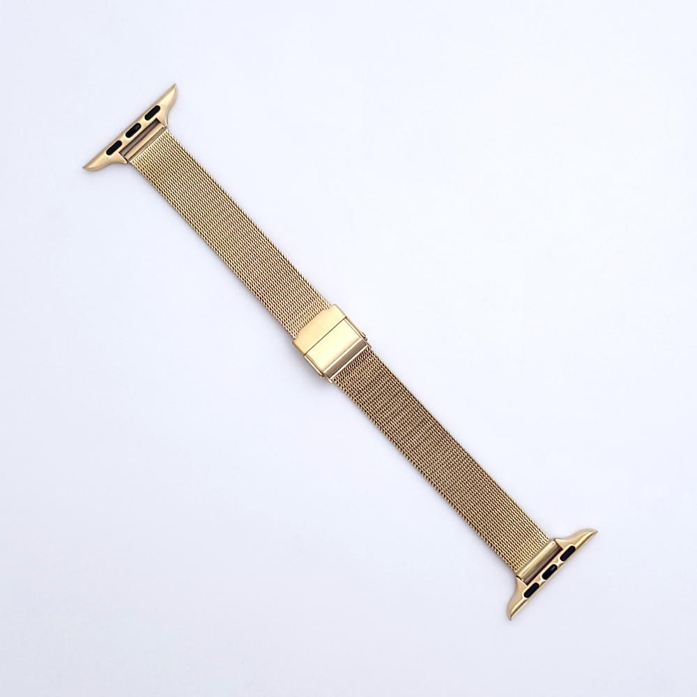 Slim Metal Stainless Steel Bracelet For Apple Watch Series 6 SE 5 Strap Band For iWatch 40mm 38mm 44mm 42mm Women Mesh Watchband