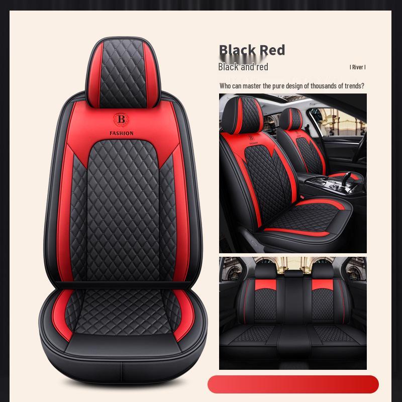 Jetour X70 Plus Cool Edition Bluebird Universal Car Seat Cushion - Full Leather, Diamond Pattern, Four Seasons.