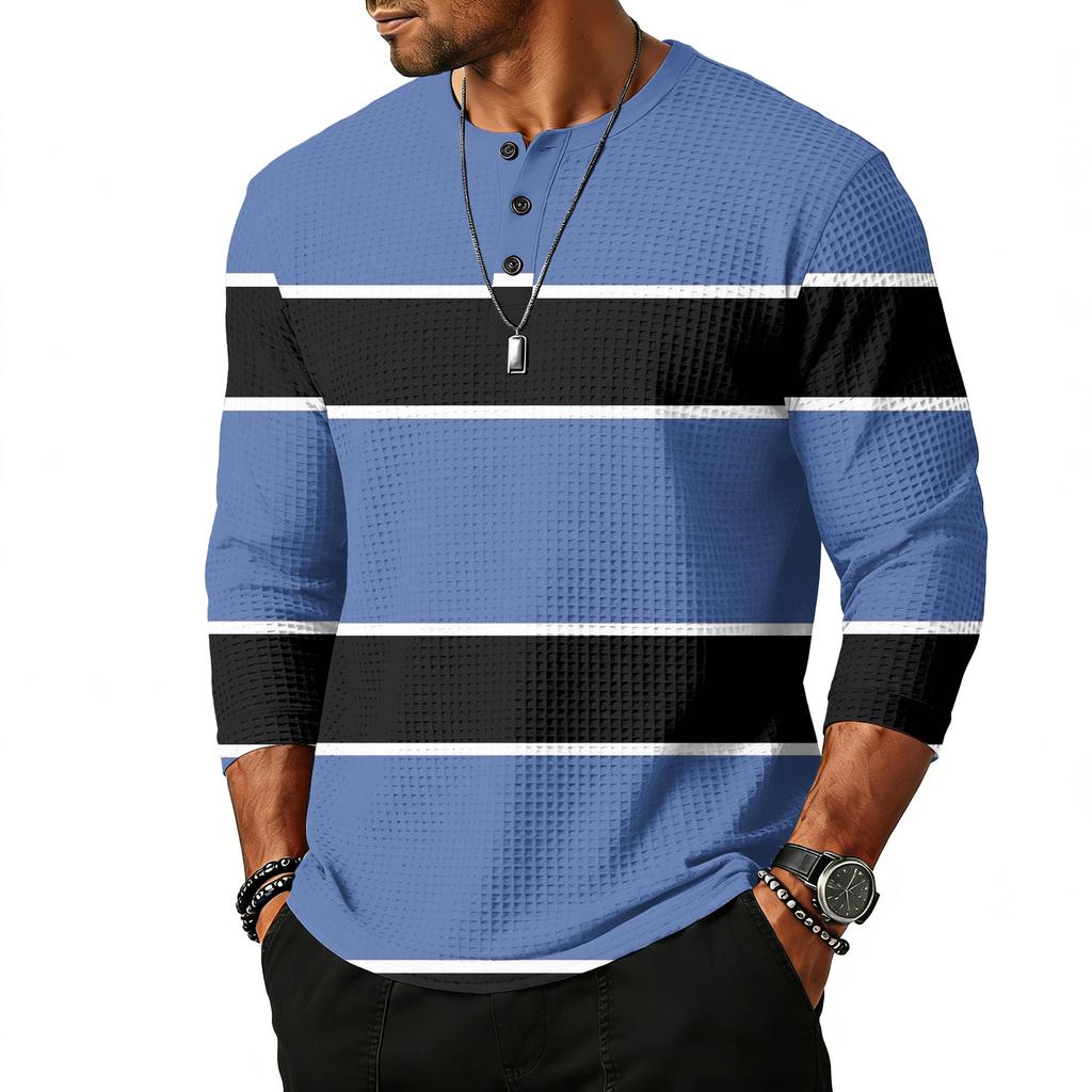 Herrtopp med raglanärm och trekvartsärm