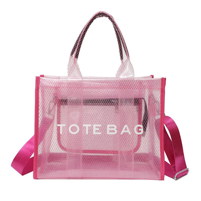 Sac à bandoulière transparent Mori ins pour femme, imprimé lettres, pour le travail et les courses, nouvelle collection hiver 23