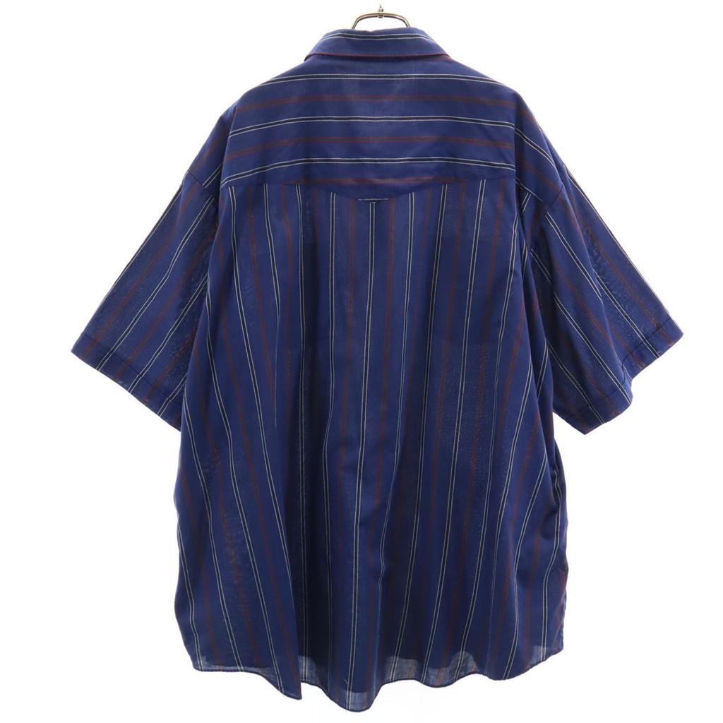ELY CATTLEMAN 80s vintage Striped Pattern Short sleeve Western shirt Men's Used