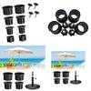 Easy Installation 12Pcs Plastic Plug Set For Covering Openings In Outdoor Market Umbrella Stands And Bases