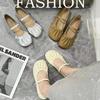 French Evening Wind Silver Mary Jane Shoes 2025 New Summer Temperament Fairy Grandma Shoes Flat Ballet