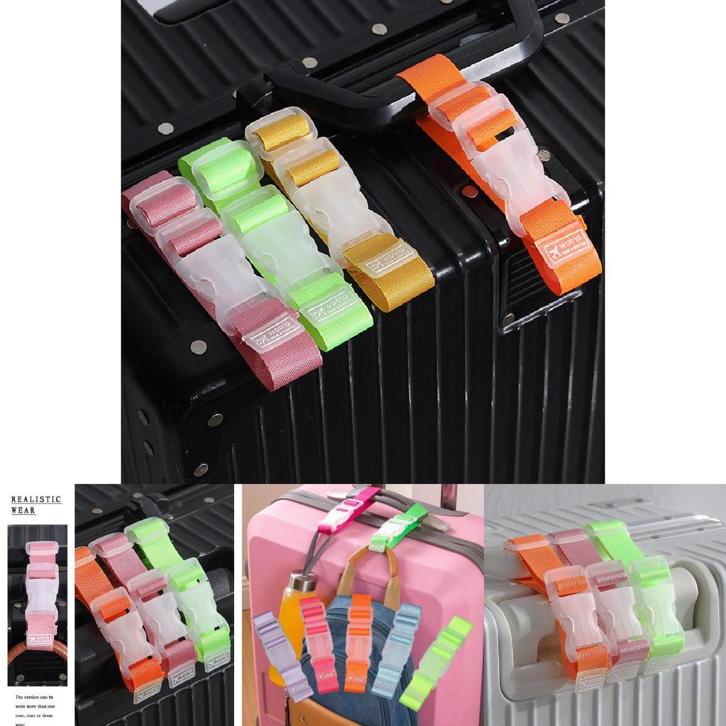 Durable Nylon Travel Luggage Strap With Secure Buckle Multiple Colors Anti-loss